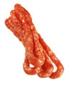 Thin dry sausage. Royalty Free Stock Photo