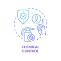 Thin gradient icon chemical control concept Royalty Free Stock Photo