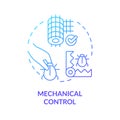 Thin gradient icon mechanical control concept Royalty Free Stock Photo