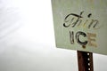 Thin Ice sign Royalty Free Stock Photo