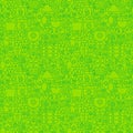 Thin Irish Line Saint Patrick Day Seamless Green Pattern