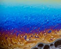 Colorful and abstract soap bubble art