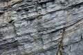 thin layers on slate rock
