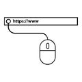 Thin line address bar