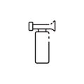 Thin line air horn icon