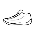 Thin line basket shoes icon Royalty Free Stock Photo