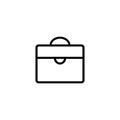 Thin line briefcase icon