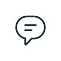 Thin line chat, speech, bubble, chatting icon