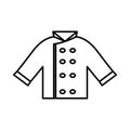 Thin line chef uniform