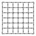 Thin line grid. Minimal square mesh. Vector layout structure. Geometric background symbol. Royalty Free Stock Photo