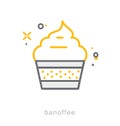 Thin line icons, Banoffee