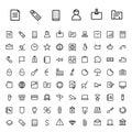 Thin Line Icons For Business and Finance