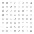 Thin Line Icons For Leisure, Sport, Travel and Weather