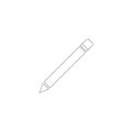 Thin line icons for pencil,vector illustrations Royalty Free Stock Photo