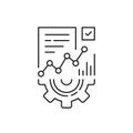 thin line methodology execute like efficacy icon