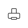 Thin line printer icon