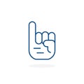 Thin line promise icon with pinky finger