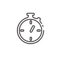 Thin line stopwatch icon