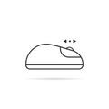 Thin line up and down scroll computer mouse icon Royalty Free Stock Photo