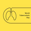 Thin line world tuberculosis day