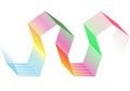 Thin lines form a repeating hexagonal pattern Royalty Free Stock Photo