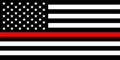 thin red line flag Royalty Free Stock Photo