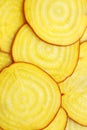 Yellow beet, sliced. Royalty Free Stock Photo