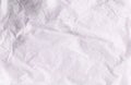 Thin sheet of white silk paper slightly crumpled