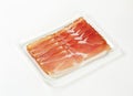 Thin slices of Schwarzwald ham Royalty Free Stock Photo