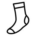 Thin sock icon, simple style