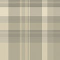 Thin textile texture vector, sofa seamless background check. Yard plaid tartan pattern fabric in pastel and light colors