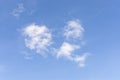 thin transparent white clouds in the blue sky Royalty Free Stock Photo