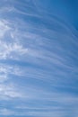 Thin white clouds on a blue sky`s Royalty Free Stock Photo