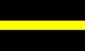 thin yellow line flag Royalty Free Stock Photo