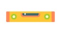 Thin yellow spirit level tool icon, compact and useful, vector design Generative AI Royalty Free Stock Photo