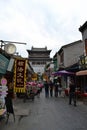 The things happening around Luoyang`s old city. Tourists, locals