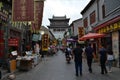 The things happening around Luoyang`s old city. Tourists, locals