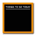 Things to do black board