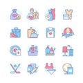 Things to donate - line design style icons set Royalty Free Stock Photo