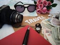 Things to pack for your next travel destination your passport, camera, electronic gadget, currency, sunglasses, note book and trav