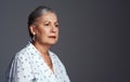 Things will stay with you for as long as you want it to. Studio shot of a senior woman posing against a grey background.