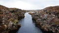 Thingvellir clear water in submerging rifts in Iceland