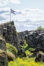 Thingvellir iceland national park Royalty Free Stock Photo