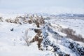 Thingvellir National Park or better known as Iceland pingvellir National Park during winter