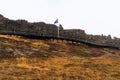 Thingvellir national park tectonic drift in goden circle in Iceland