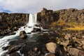 Thingvellir waterfall Iceland