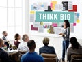 Think Big Attitude Inspiration Concept Royalty Free Stock Photo