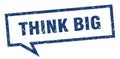 think big speech bubble. Royalty Free Stock Photo