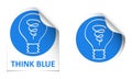 Think blue stickers