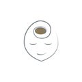 think about coffee colored icon. Element of colored coffee icon for mobile concept and web apps. Color think about coffee icon can